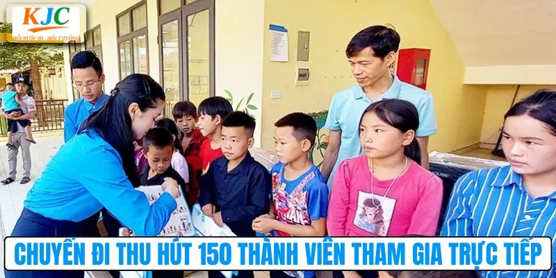 Chuyến đi thu hút 150 thành viên tham gia trực tiếp