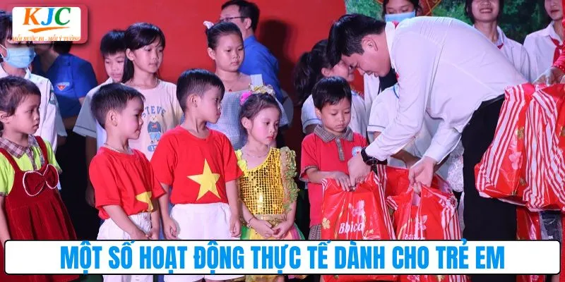 Một số hoạt động thực tế dành cho trẻ em