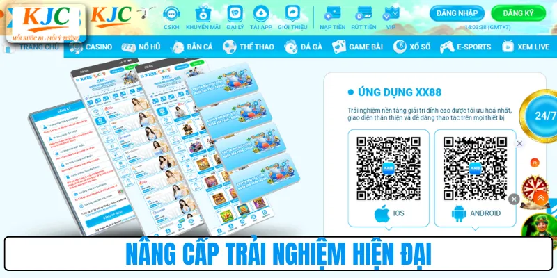 Nâng cấp trải nghiệm hiện đại